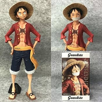 Buy Trunkin One Piece Monkey D Luffy with 3 Different Faces Action